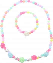 Moderne sæt smykker med roser