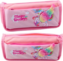 Skolepenalhus Enhjørning med brokadevinge 3D rosa