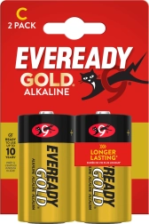 Alkaliske batterier ENERGIZER Eveready Gold C (LR14) 1,5 V – 2 stk.