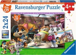 Børnepuslespil RAVENSBURGER 44 KATTE – 2×24 brikker