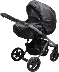 Regnslag til barnevogn med reflekselementer New Baby Basic sort