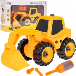 Byggecementblander til samling for børn 3+ med skruetrækker og 3 bits – Gravemaskine