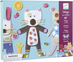 Djeco Første Collage Kat og Bjørn