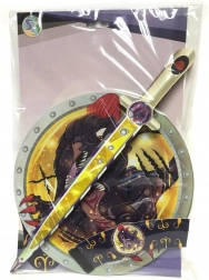 Skumsværd og skjold D‑Rex til børn