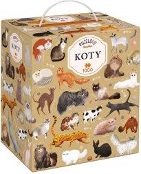 Puslespil Puzzlove katte 1000 brikker