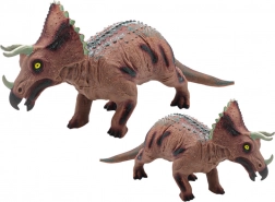 stor dinosaurfigur triceratops med lyd 36 cm brun