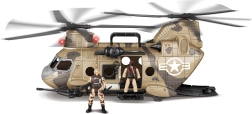 Helikopter med figurer og effekter 50 cm