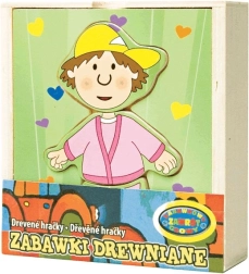 Kjol drengen – træpuslespil