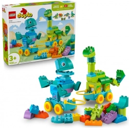 LEGO DUPLO byggesæt 3 i 1: Dinosaurer på hjul