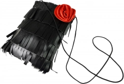 Skuldertaske med rose