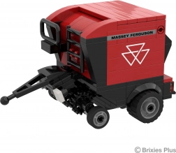 brixies plus massey ferguson rb f – rundballepresser (3D byggesæt, 172 dele)