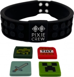 Justerbart armbånd PIXIE CREW & MINECRAFT sort