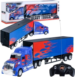 Stor lastbil med aftagelig trailer med fjernbetjening