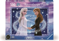 Ravensburger puslespil Disney Frost Elsa og Anna 500 brikker lysende i mørke