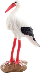 Plaststork – realistisk figur til børn og dekoration