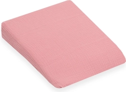 Musselinbetræk til børnepude – kile New Baby Standard 30 × 37 cm, lyserød