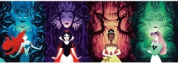 Panoramapuslespil CLEMENTONI Disney-prinsesser og skurke 1000 brikker