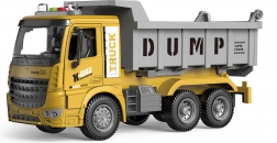 Bygge-dumpbil med friktionsmotor med lys- og lydeffekter 28 cm