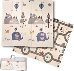 Sammenklappelig skummåtte til læring gade/skov