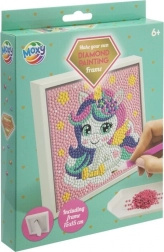 diamantmaling på ramme enhjørning 15 × 15 cm