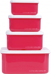 Sæt med fire madkasser Kirsebær fra A Little Lovely Company