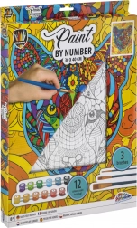 Grafix maleri efter tal – tiger, lærred på ramme 30 × 40 cm