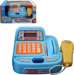 Batteridrevet kasseapparat til børn