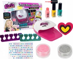 sæt til neglepleje med LED-tørrer