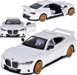 Metalmodel af BMW 3.0 CSL 1:34 med lys og lyd, åbnelige døre