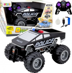 Politiets off-road RC-racerbil sort 1:16