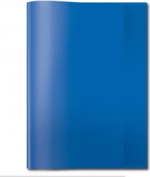 Blåt gennemsigtigt omslag til A5-hæfte