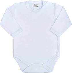 Babybody med lange ærmer og trykknapper hele vejen New Baby Classic hvid 62