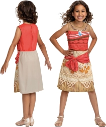 Disney Vaiana kostume til børn 124–135 cm (7–8 år)