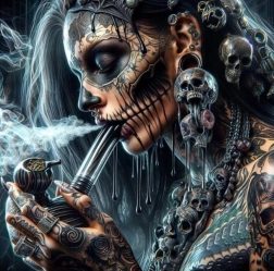 Diamantmaling Zombie 30 × 40 cm