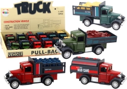 Metal legetøjsvarevogn med åbningsbare døre, lys og lyde