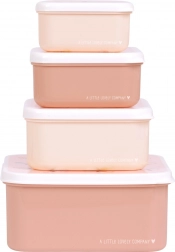 Sæt med fire madkassebokse A Little Lovely Company – Sommerfugle