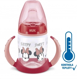 NUK DISNEY MICKEY træningskop med temperaturkontrol 150 ml, rød