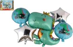 Oppustelige balloner med dinosaurer - 5 stk.