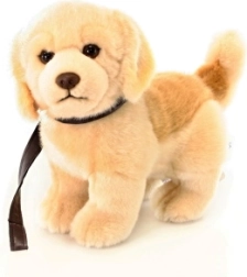 Plysjet golden retriever-hvalp 28 cm