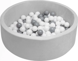 Tør boldbassin til børn NEW BABY grå
