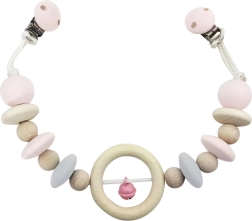 Hess hængelegetøj til klapvogn med lyserød klokke