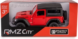 Bilmodel JEEP Wrangler Rubicon 2021 soft top 1:35 – rød
