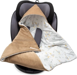 Foret svøb til autostol New Baby, brun velour