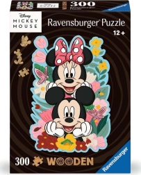 Ravensburger træomrids-puslespil Mickey og Minnie 300 brikker