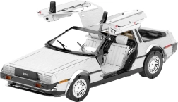 Metallisk 3D-model DeLorean