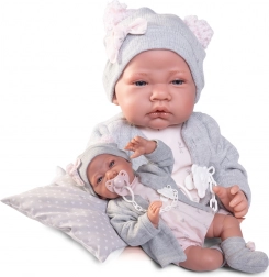 Antonio Juan - realistisk babydukke med blødt stofkrop 42 cm