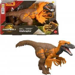 Dinosaurfigur Utahraptor JURASSIC WORLD Rebirth Wild Roar 26 cm