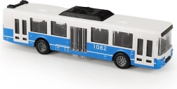 Blå bybus med åbningsdøre, 16 cm