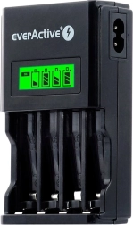 Sort everActive NC-450 oplader til AA/AAA-batterier