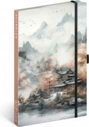 Linjeret notesbog Notique Japan 13 × 21 cm